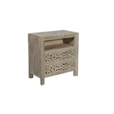 Indian Hand Carved  Solid Wood Bedside Table   24